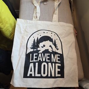 Leave Me Alone Canvas Tote Bag